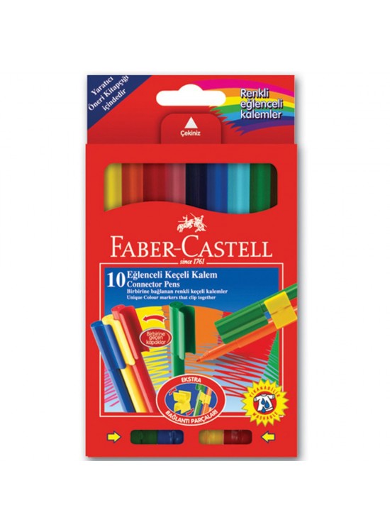 Faber-Castell Eğlenceli Keçeli Kalem 10 Renk