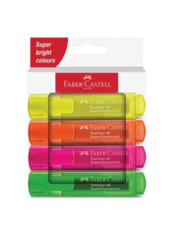 Faber-Castell Fosforlu Kalem 46 Şeffaf 4x 2024 Faber-Castell Fosforlu Kalem 46 Şeffaf 4x 2024