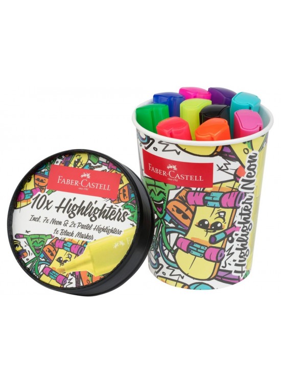 Faber-Castell Fosforlu Kalem Ice Cream Neon 10X 5030254695000