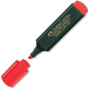 Faber-Castell Fosforlu Kalem Kırmızı 15 48 21 (1 Adet)