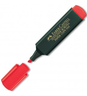 Faber-Castell Fosforlu Kalem Kırmızı 15 48 21 (1 Adet)