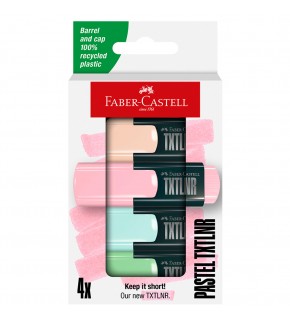 Faber-Castell Fosforlu Kalem Mini Textliner Pastel 4x 5030 154214
