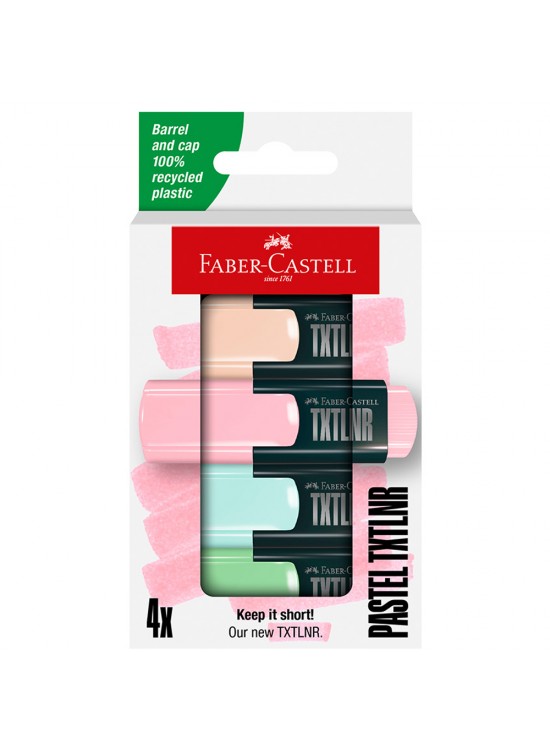 Faber-Castell Fosforlu Kalem Mini Textliner Pastel 4x 5030 154214 Faber-Castell Fosforlu Kalem Mini Textliner Pastel 4x 5030 154214