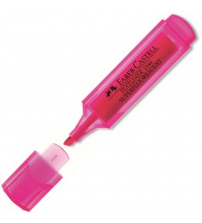 Faber-Castell Fosforlu Kalem Şeffaf Gövde Pembe 1546 5030154628000 (1 Adet)
