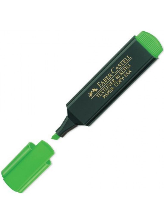 Faber-Castell Fosforlu Kalem Yeşil 15 48 63 (1 Adet) Faber-Castell Fosforlu Kalem Yeşil 15 48 63 (1 Adet)