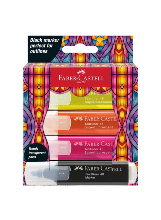 Faber-Castell Glassy Textliner, Neon Sta 10x4 5030254693
