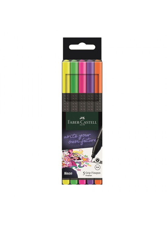 Faber-Castell Grip Finepen 2022 Neon 5x 5020151603000 (1 Adet) Faber-Castell Grip Finepen 2022 Neon 5x 5020151603000 (1 Adet)