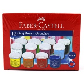 Faber Castell Guaj Boya 12 Renk