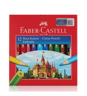 Faber-Castell Karton Kutu Kuruboya kalemi 12 Renk Yarım Boy
