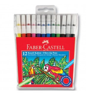 Faber-Castell Keçeli Boya Kalemi Yıkanabilir 12 Renk 5067155130