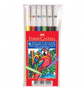 Faber-Castell Keçeli Boya Kalemi Yıkanabilir 6 Renk 5067 155106