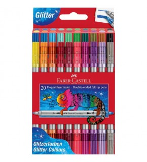 Faber-Castell Keçeli Kalem Seti Simli Çift Uçlu 5062151108000