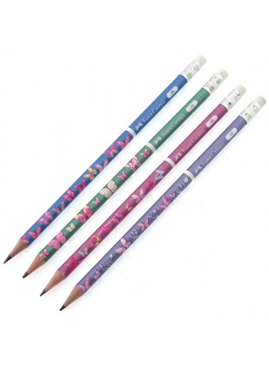 Faber-Castell Kurşun Kalem Kelebek Silgili 2B 5244 000049 (1 Adet)
