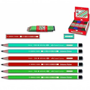 Faber-Castell  Kurşun Kalem Mercanlı Köşeli 105 2160000 (1 Adet)