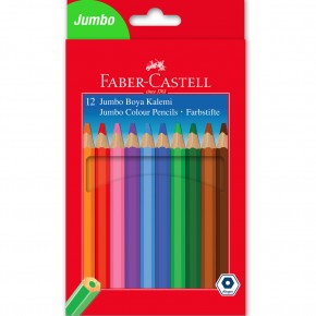 Faber-Castell Kuru Boya Jumbo Tam Boy 12 Renk 5171 95100