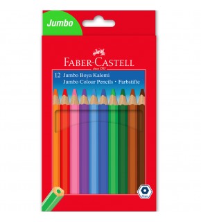 Faber-Castell Kuru Boya Jumbo Tam Boy 12 Renk 5171 95100