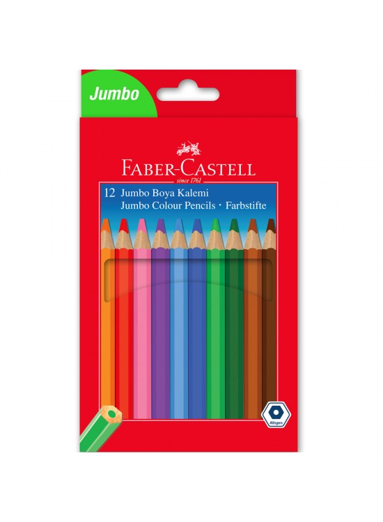 Faber-Castell Kuru Boya Jumbo Tam Boy 12 Renk 5171 95100
