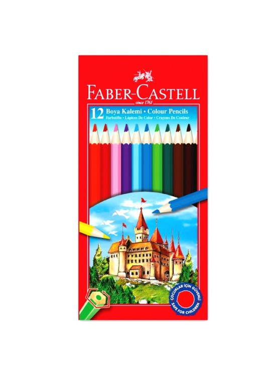 Faber-Castell Kuru Boya Red Line Karton Kutu Tam Boy 12 Lİ 5171 116312