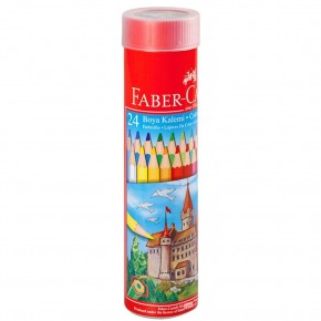 Faber-Castell Kuru Boya Red Line Metal Tüp Kutu Tam Boy 24 Renk 5173 116524