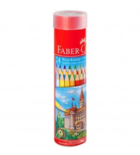 Faber-Castell Kuru Boya Red Line Metal Tüp Kutu Tam Boy 24 Renk 5173 116524