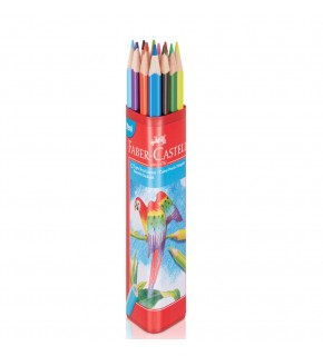 Faber-Castell Kuru Boya Tam Boy Üçgen Plastik Tüp 12 Renk 5171 113313
