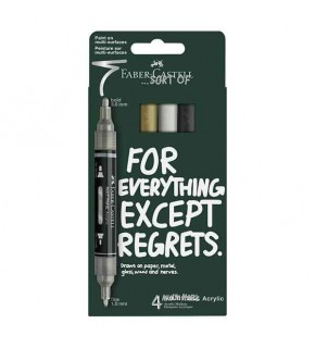 Faber-Castell Markör Multimark Akrilik Metalik 4 Lü 5600186010000
