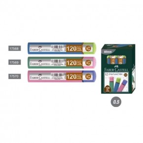 Faber-Castell Min Grip Soft T, Kombo Pembe/Mor 0.5 MM (1 Adet)