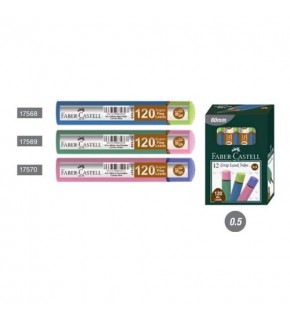 Faber-Castell Min Grip Soft T, Kombo Pembe/Mor 0.5 MM (1 Adet)