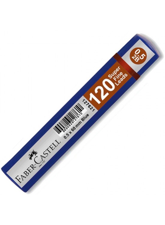 Faber-Castell Min Grip Süper Fine Lead 2B 120 Lİ 60 MM 0.5 MM Mavi 5090 127621 Faber-Castell Min Grip Süper Fine Lead 2B 120 Lİ 60 MM 0.5 MM Mavi 5090 127621