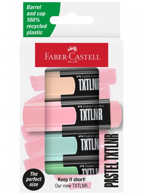 Faber-Castell Mini Textliner Karton Sta,Pastel 60 Lı