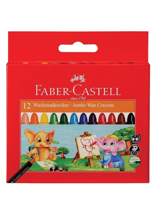 Faber-Castell Mum Boya Süper Yıkanabilir 12 Renk 5281120040