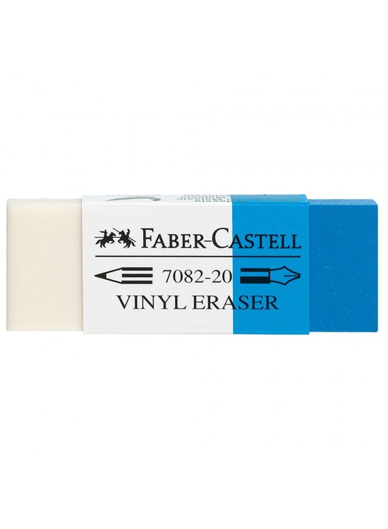 Faber-Castell Öğrenci Silgisi Beyaz-Mavi (7082-20) 18 82 20 (1 Adet)