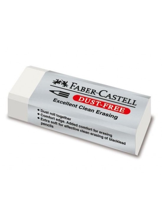 Faber-Castell Öğrenci Silgisi Dust Free Beyaz 18 71 20 (1 Adet)
