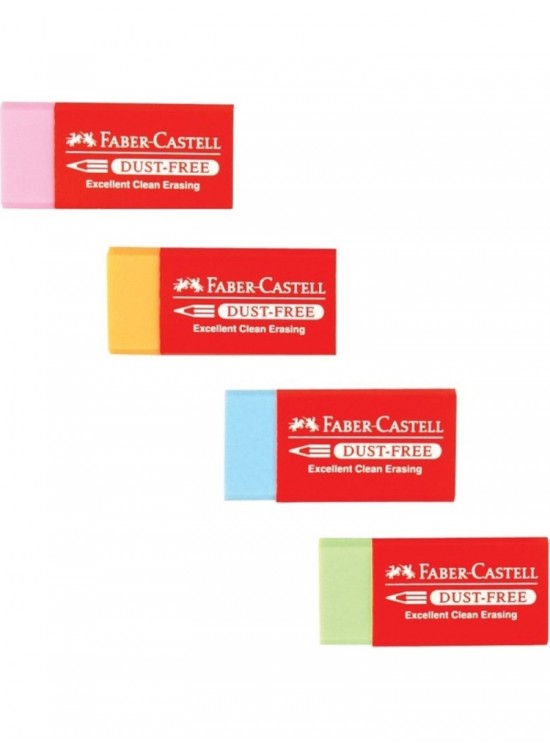 Faber-Castell Öğrenci Silgisi Dust Free Renkli 18 71 25 (1 Adet)