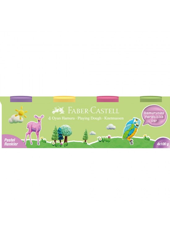 Faber-Castell Oyun Hamuru 4x100 Pastel Renkler 5170 000043