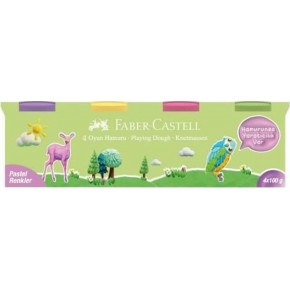 Faber-Castell Oyun Hamuru 4x100 Pastel Renkler 5170 000043