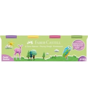 Faber-Castell Oyun Hamuru 4x100 Pastel Renkler 5170 000043