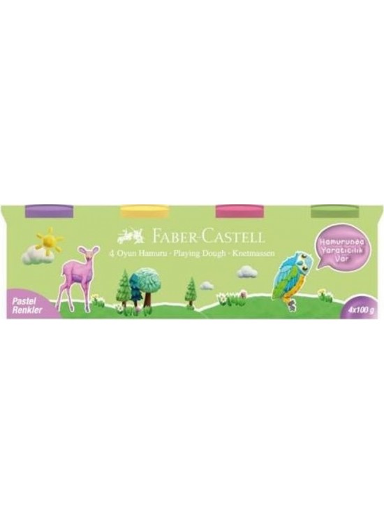 Faber-Castell Oyun Hamuru 4x100 Pastel Renkler 5170 000043