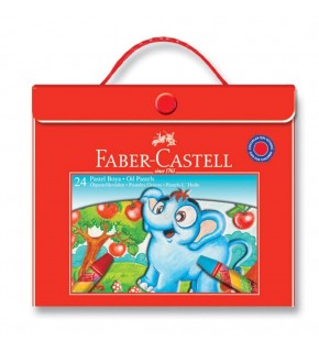Faber-Castell Pastel Boya Plastik Çantalı 24 Renk