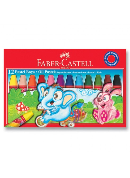 Faber-Castell Pastel Boya Red Line Karton Kutu Köşeli 12 Renk 5282 125312 Faber-Castell Pastel Boya Red Line Karton Kutu Köşeli 12 Renk 5282 125312
