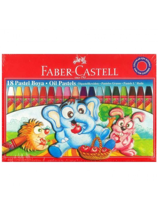 Faber-Castell Pastel Boya Red Line Karton Kutu Köşeli 18 Renk 5282 125318 Faber-Castell Pastel Boya Red Line Karton Kutu Köşeli 18 Renk 5282 125318