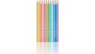 Faber-Castell Pastel Renkler Üçgen Kuru Boya Kalemi 12’li