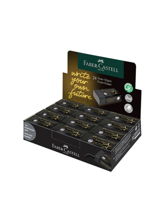 Faber-Castell Sınav Silgisi Black Edition 24 Lü 5130 187241