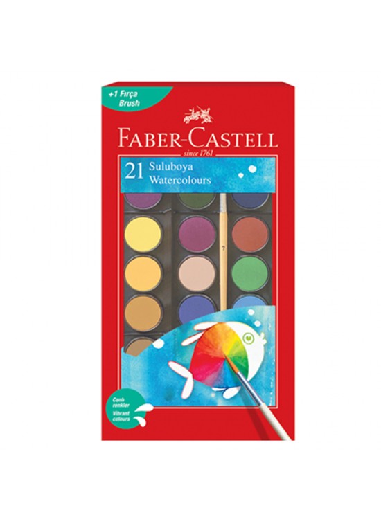 Faber-Castell Sulu Boya Büyük Boy 21 Renk 5292125021