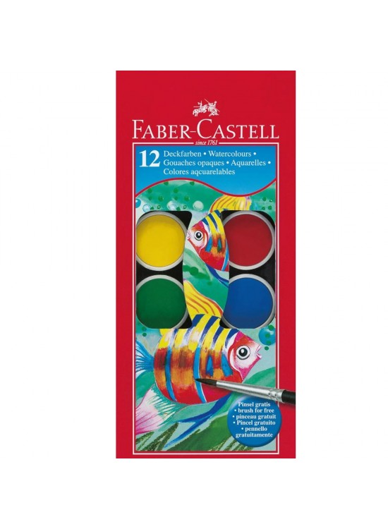 Faber-Castell Sulu Boya Küçük Boy 12 Renk 5292125011 Faber-Castell Sulu Boya Küçük Boy 12 Renk 5292125011