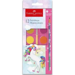 Faber-Castell Sulu Boya Unicorn Büyük Boy 12li+1 Kk