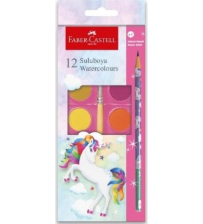 Faber-Castell Sulu Boya Unicorn Büyük Boy 12li+1 Kk