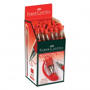 Faber-Castell Tükenmez Kalem İğne Uç Kırmızı 1425 1100.90974 (1 Adet)