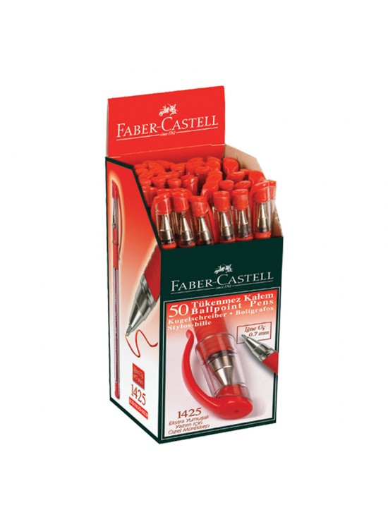 Faber-Castell Tükenmez Kalem İğne Uç Kırmızı 1425 1100.90974 (1 Adet) Faber-Castell Tükenmez Kalem İğne Uç Kırmızı 1425 1100.90974 (1 Adet)