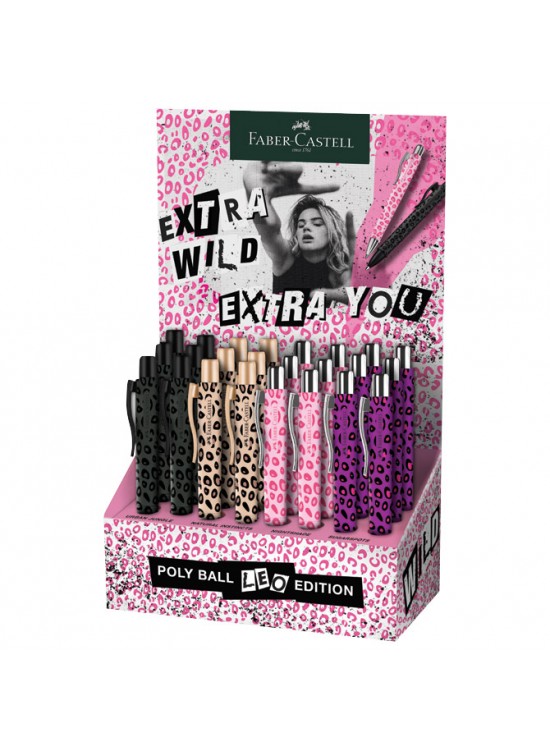 Faber-Castell Tükenmez Kalem Poly Ball Leo Ed Stand 5211241135000